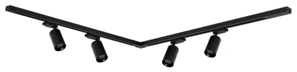 Spotlámpa sínrendszerrel PIPE 4xGU10/10W/230V fekete