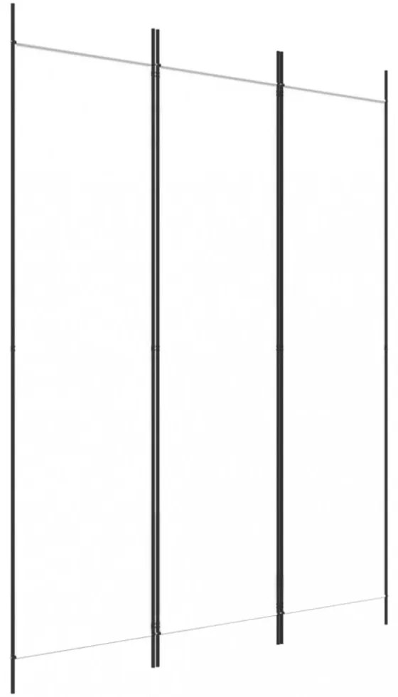 fehér 3 paneles szövetparaván 300x180 cm