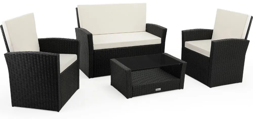 Casaria® Vichy kerti rattan ülőgarnitúra