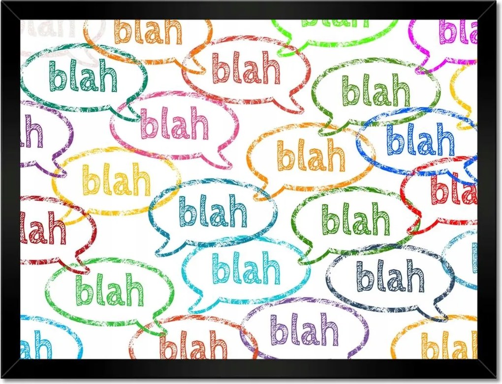 Poszterek keretben 40x30 Blah Blah Blah
