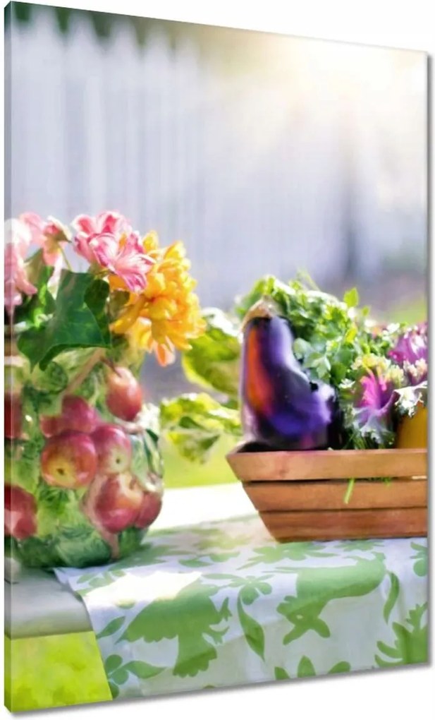 Vászonkép 70x100 Zöldségek a serpenyőben