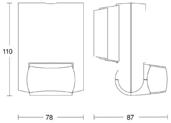 STEINEL 660215 - Kültéri infravörös érzékelő IS 130-2 fekete IP54