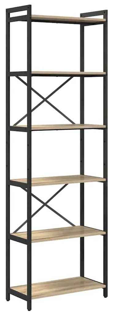 Könyvszekrény sonoma tölgy 60 x 30 x 188 cm Faanyag