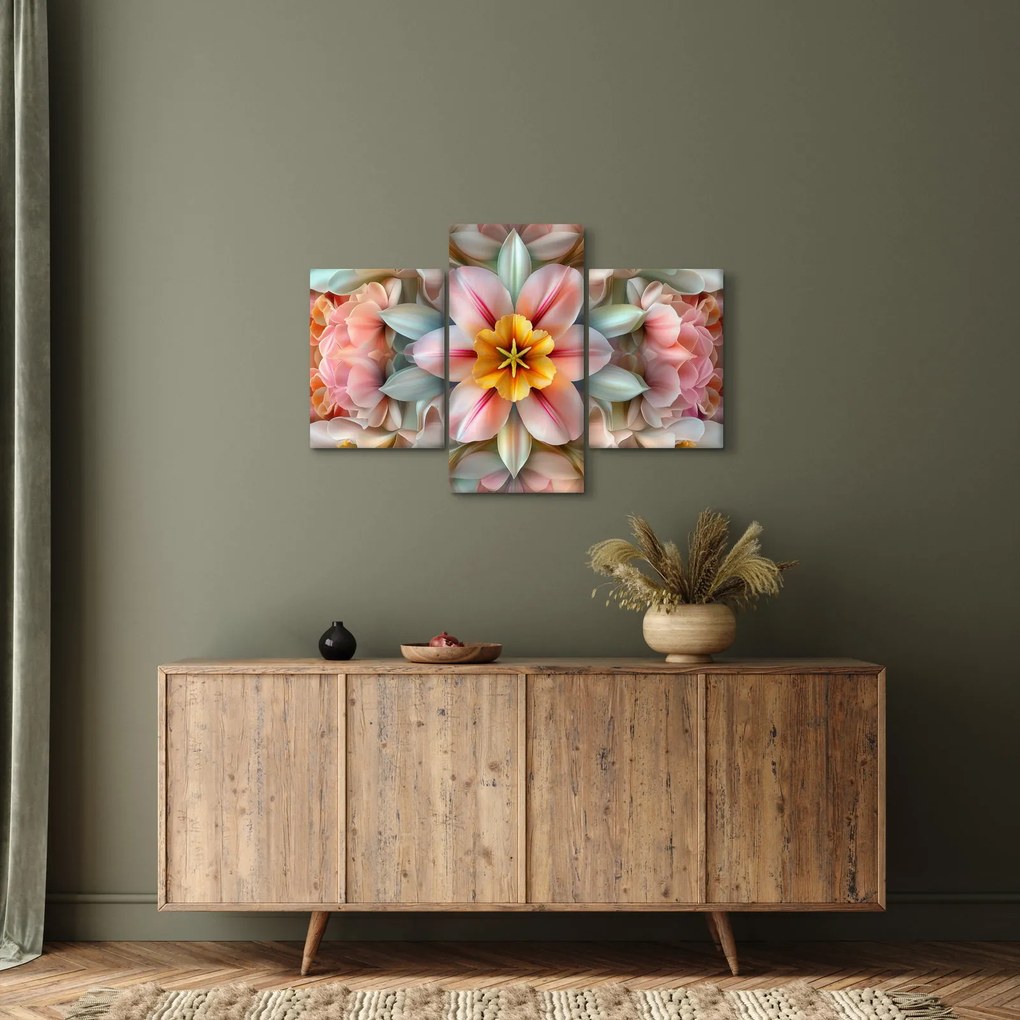 Kép - Kaleidoszkópos virág (90x60 cm)
