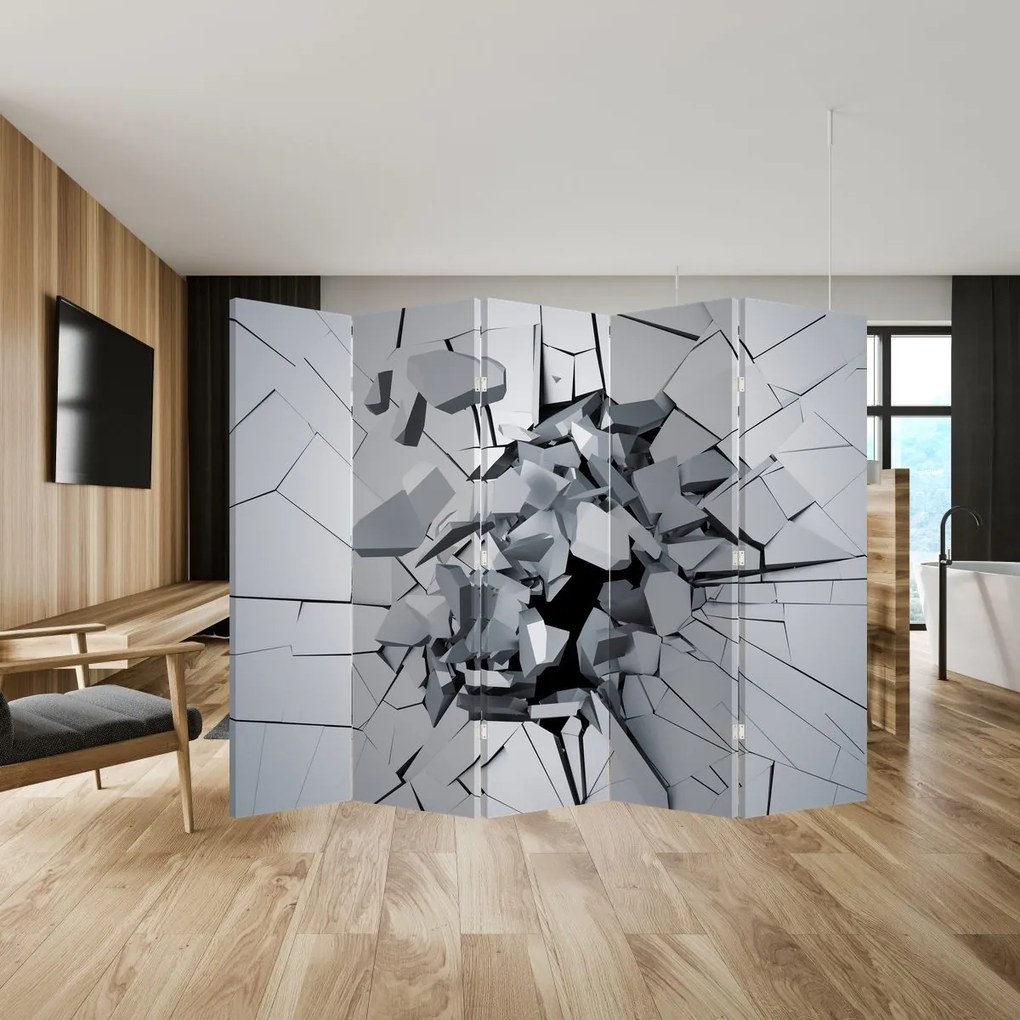 Paraván - 3D absztrakció (210x170 cm)
