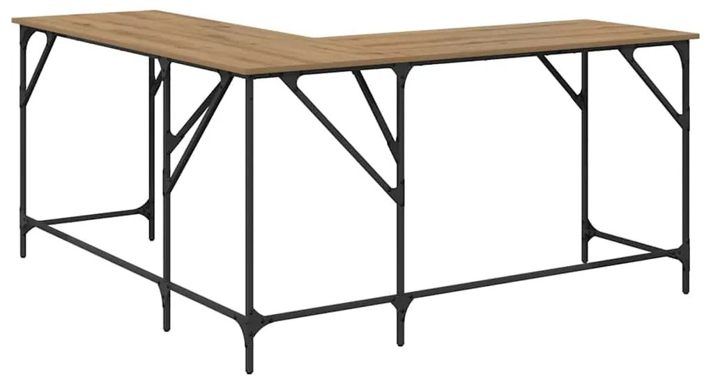 vidaXL Asztal Artisan tölgy 149 x 149 x 75 cm Faanyag