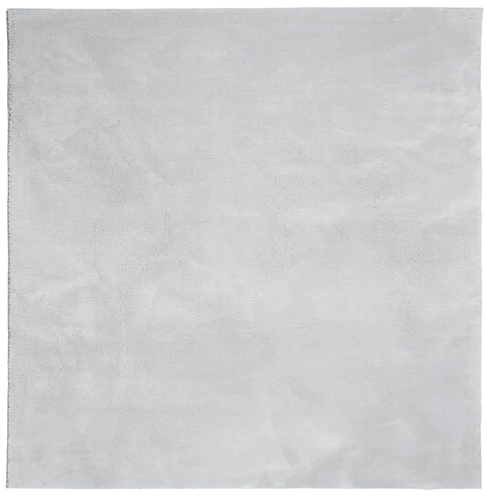 HUARTE szürke rövid szálú puha és mosható szőnyeg 160 x 160 cm