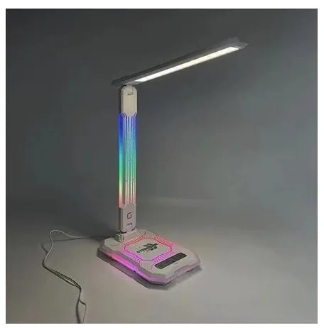 LED RGB érintős, tölthető asztali lámpa, állítható fényerő, 7,5W, 2700-5300K, fe