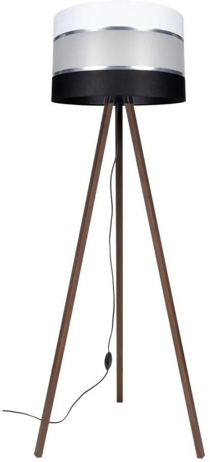 Állólámpa CORAL 1xE27/60W/230V barna/fekete/fehér/krom