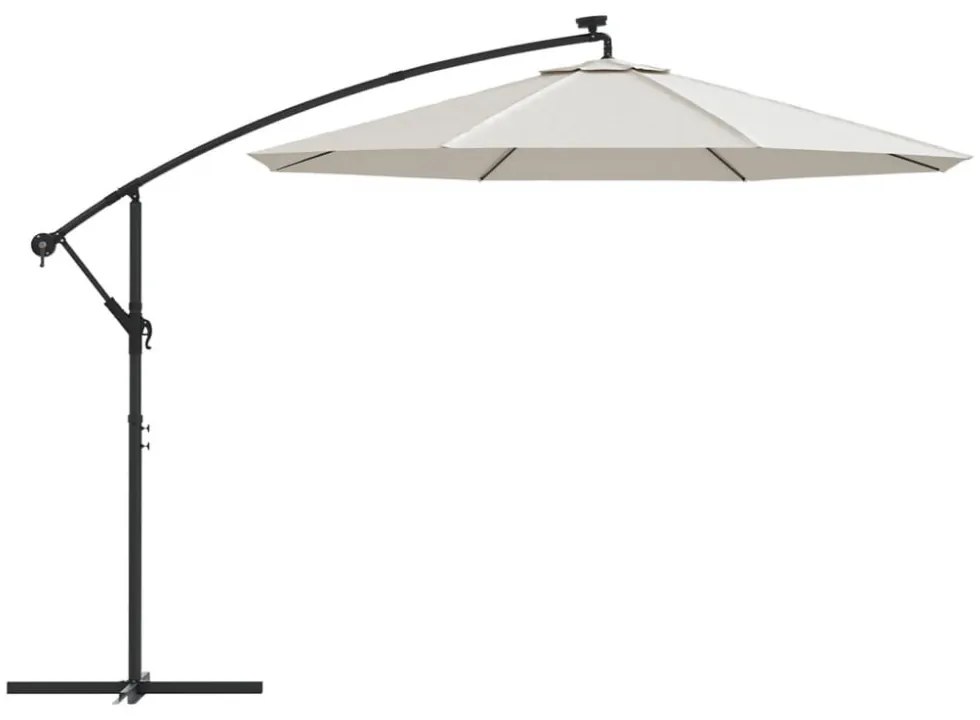 homokfehér konzolos napernyő csereponyva 300 cm
