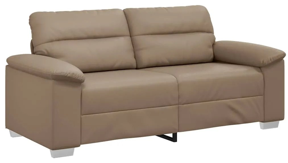 vidaXL kétszemélyes kapucsínó stílusú műbőr kanapé 140 cm