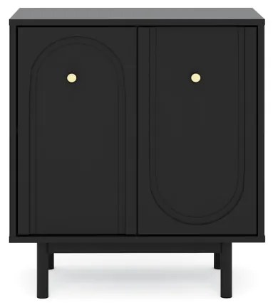 Komód Fekete Színben. MAZOMA 2D 79 cm.