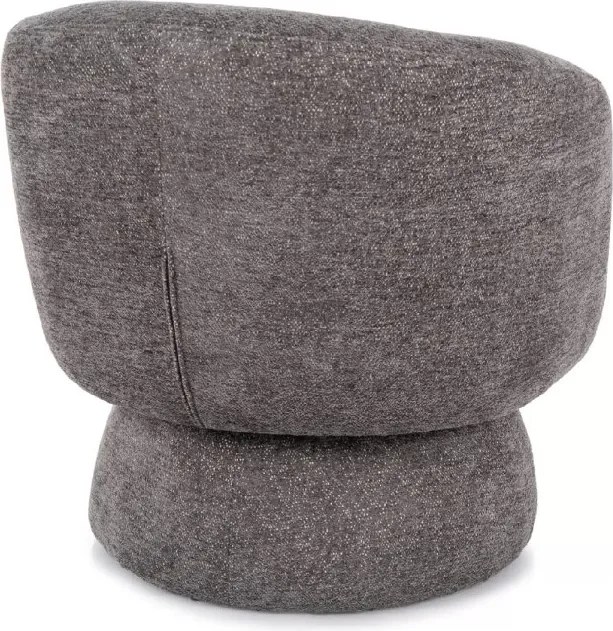 Forgatható design fotel COSMIC RAVEN, szürke