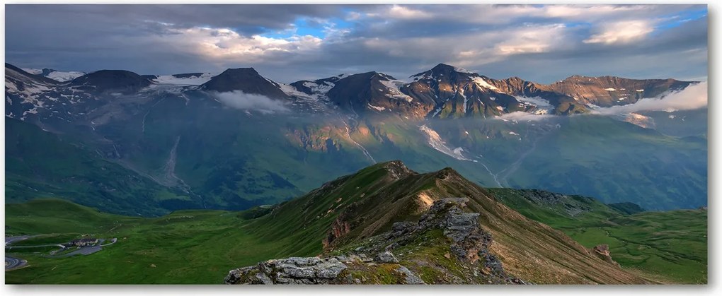 Modern üvegpanel a konyhába Hegycsúcsok XXL