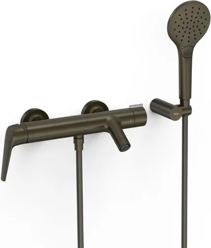 TRES Fuji kád csaptelep zuhanyszettel együtt feketére színezett bronz 28117001KMB