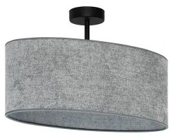 Duolla - Felületre szerelhető csillár OVAL 1xE27/15W/230V szürke