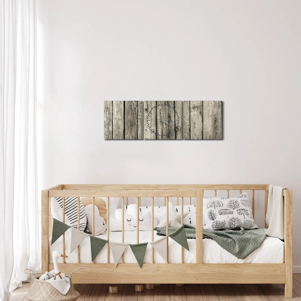 Kép - Fa (órával) (90x30 cm)