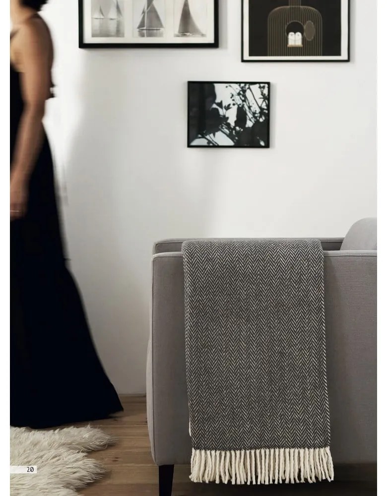 Skyline zöld pléd, 140 x 180 cm - Euromant