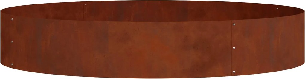 vidaXL Ültető gyűrű Barna 120 x 120 x 20 cm Időjárásálló acél