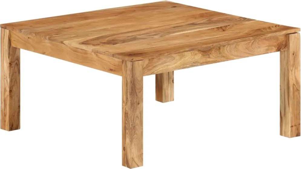 vidaXL tömör akácfa dohányzóasztal 80 x 80 x 40 cm