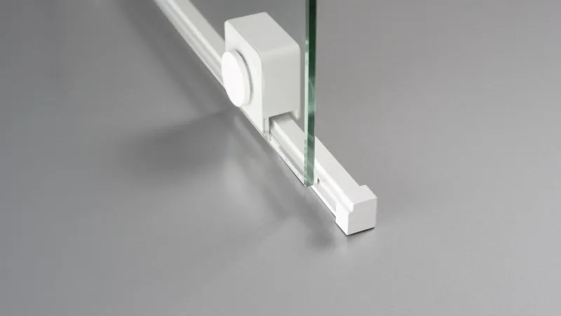 Prizma csúsztatható walk-in zuhanyfal_90x195, fehér