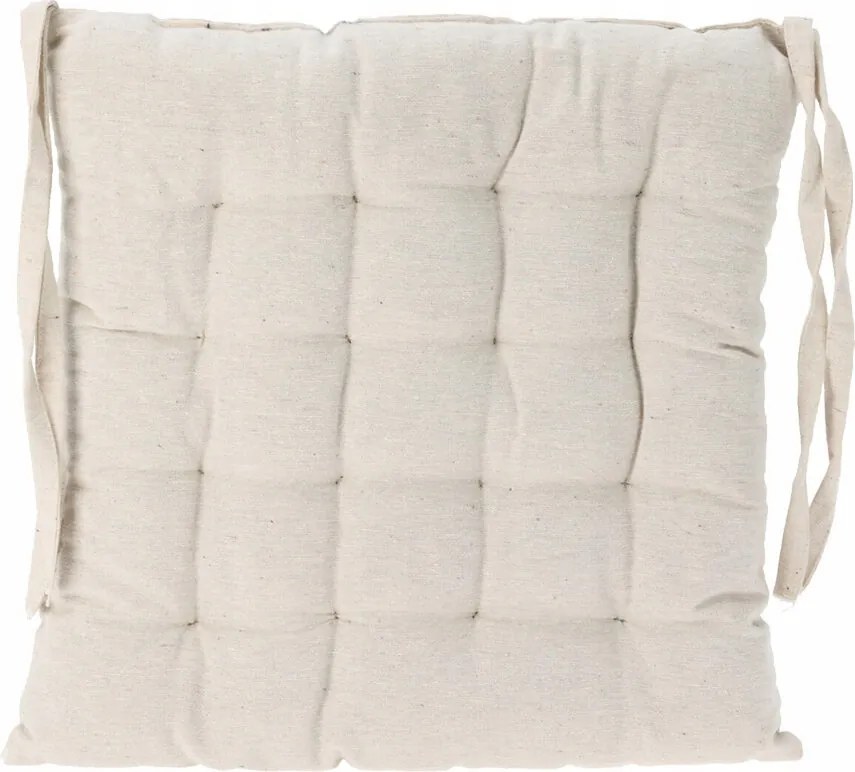 Székpárna Kötött Négyzet Alakú Fehér 39 x 39 cm Ülőgarnitúra