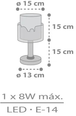 Dalber 61681N - LED gyerek lámpa BABY TRAVEL 1xG4/4W/230V színes