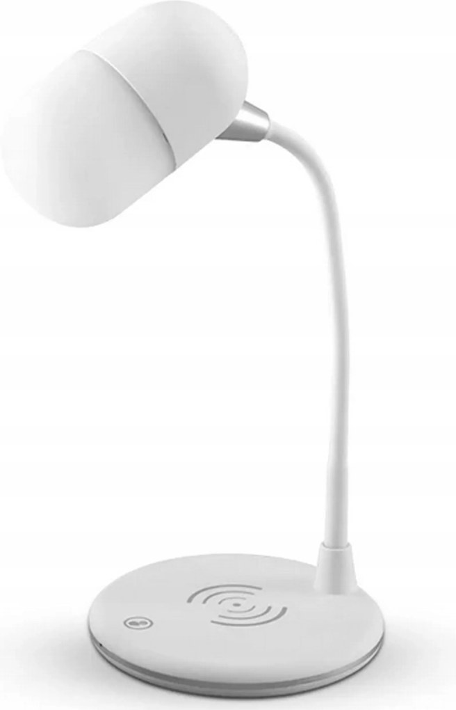 3 az 1-ben asztali lámpa vezeték nélküli töltéssel és Bluetooth hangszóróval