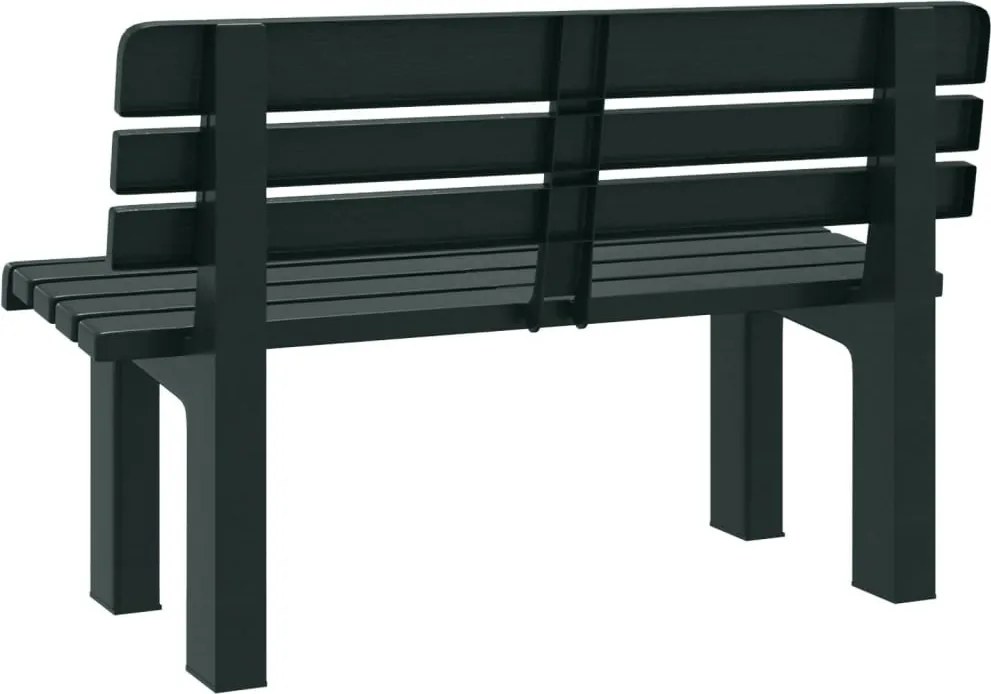 Zöld polipropilén kerti pad 110 x 52 x 71 cm