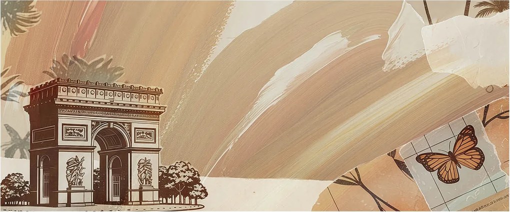 Stílusos Dekoratív Fotótapéta Flizelin Egzotikus utazás 250x104 Ragasztó