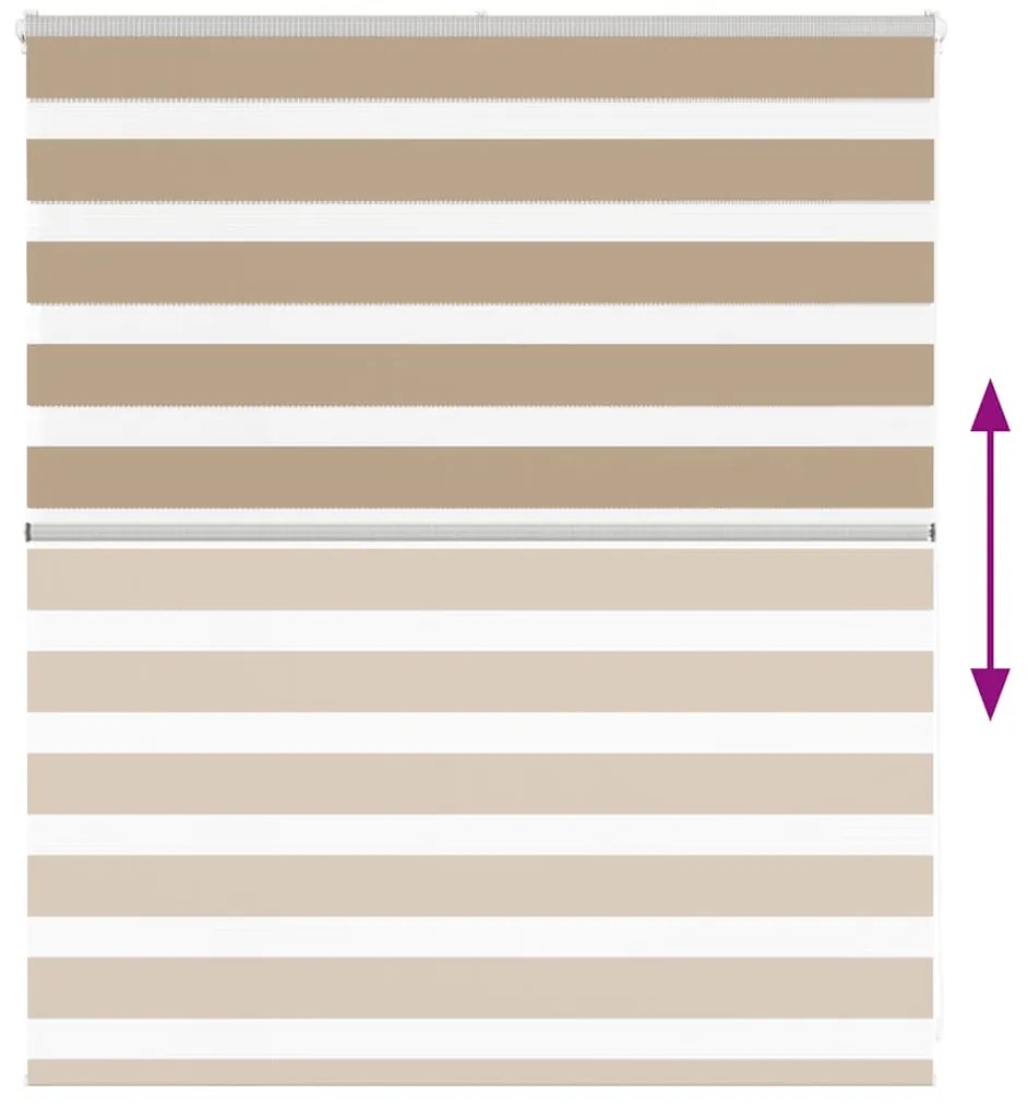 zebrafüggönnyel homokbarna szövetszélesség 115,9 cm poliészter
