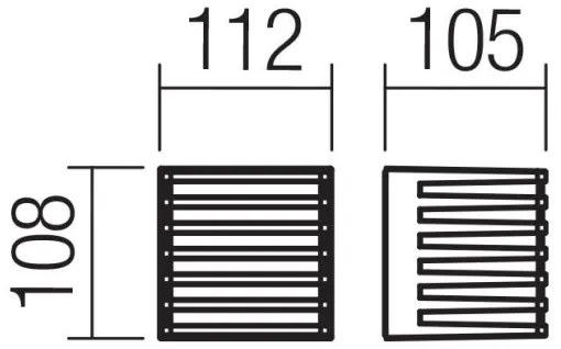 Redo 90639-LED Kültéri fali lámpa BLAZE LED/12W/230V 3000K IP54 antracit