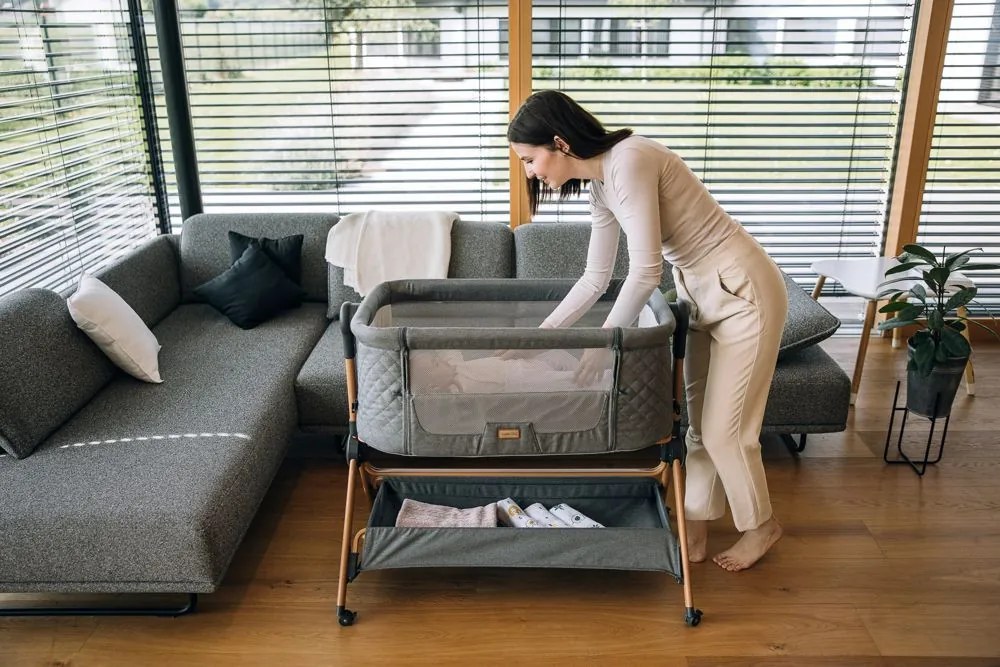 FreeON 2in1 babaöböl, etetőszék- szürke