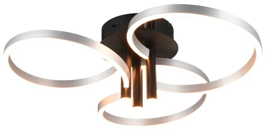 Fekete-ezüstszínű LED dimmelhető mennyezeti lámpa Caruso – Trio