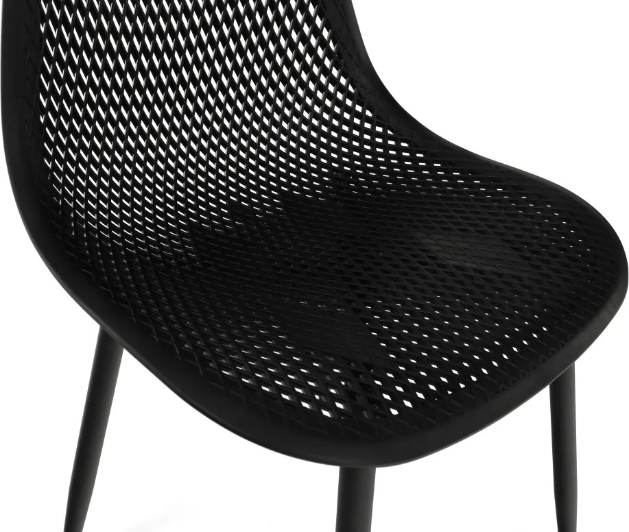 Étkező szék, fekete, TEGRA TYP 2