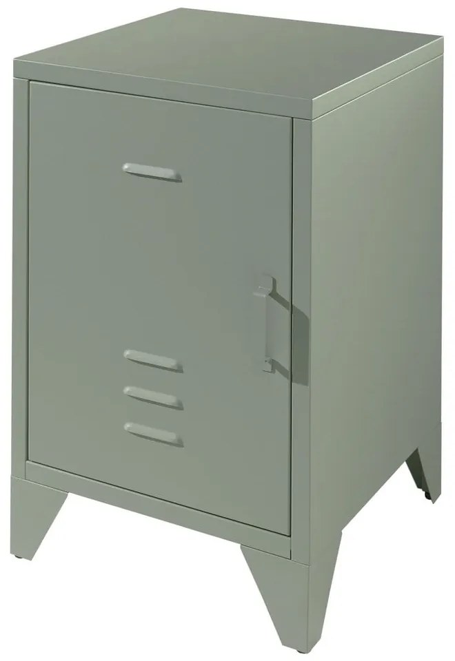 Zöld fém éjjeliszekrény Bronxx - Vipack