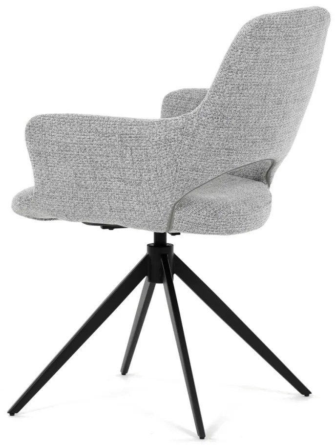 Elegáns Forgó Étkezőszék Szürke. 360°-ban forgatható.