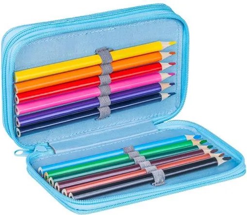 Tolltartó, töltött, 2 emeletes, cipzáras, Gimboo Jumbo, gamer, kék (DBTS26PL86)