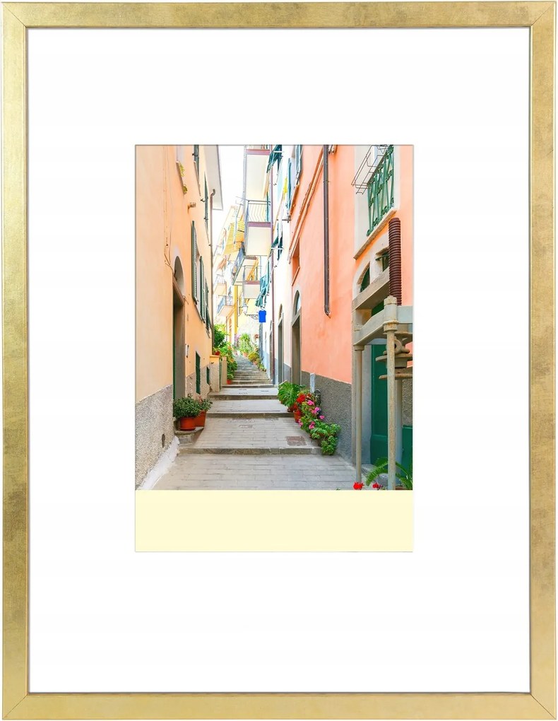 Fa képkeret Mdf Smart arany 21x29,7 cm Plexi