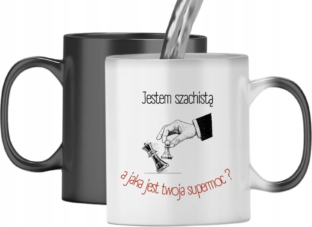 Mágikus Bögre Sakkozóknak Színváltós Nyomtatott Fotóval