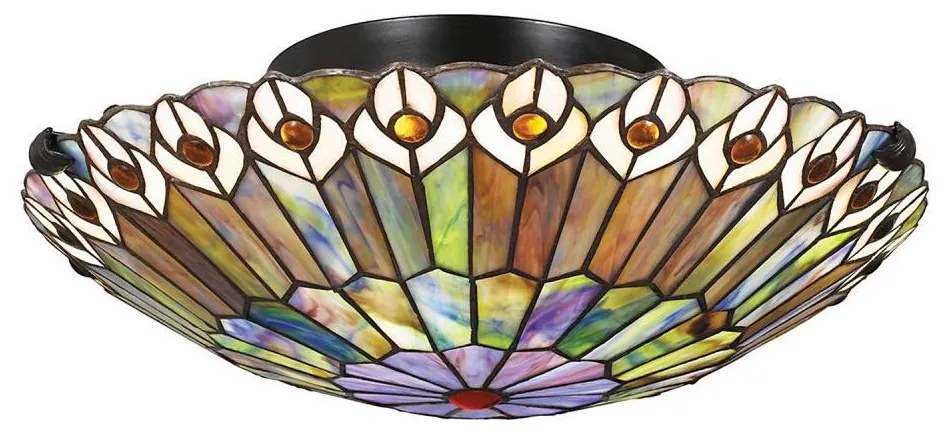 Quoizel QZ-WATKINS-F-VB - WATKINS mennyezeti lámpatest 2x E27/60W/230V, átm. 42 cm