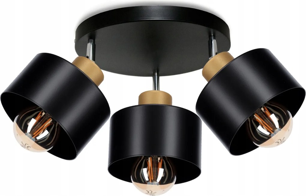 Loft 3 Gold Függesztett Mennyezeti Lámpa LED-es