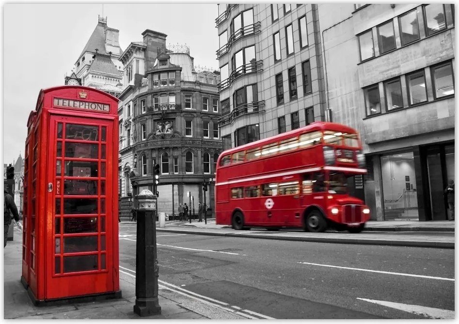 Poszterek 100x70 London Busz fülke