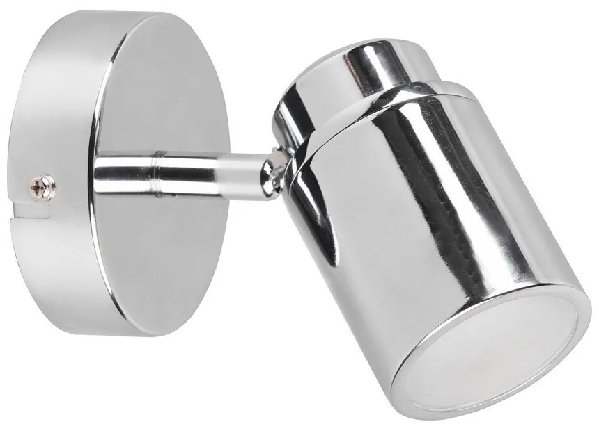 Fényes ezüstszínű fém spotlámpa 10x9 cm Angelo – Trio