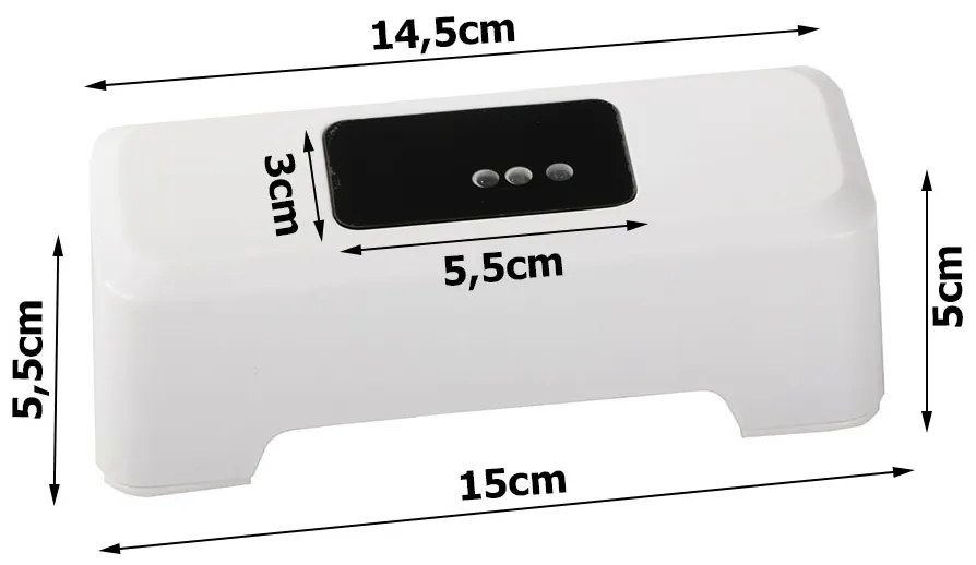 Modern érintésmentes WC öblítés automatikus mozgásérzékelővel - VERK 27030