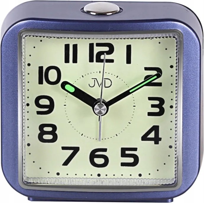 Kék 8 cm-ES Négyzet Alakú Megvilágított Ébresztőóra Szundival Jvd SRP8204.1