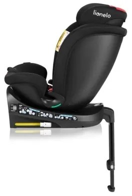 Lionelo - i-Size autósülés 40-150 cm, forgatható alap, fekete/piros