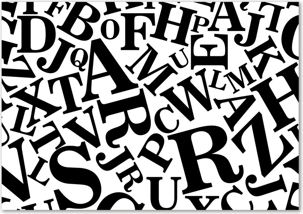 Lacobel üveg fotó nyomtatással Ábécé Ragasztó Ingyenes