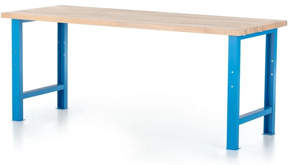 Műhelyasztal Basic, 200 x 80 cm, kék - ral 5012