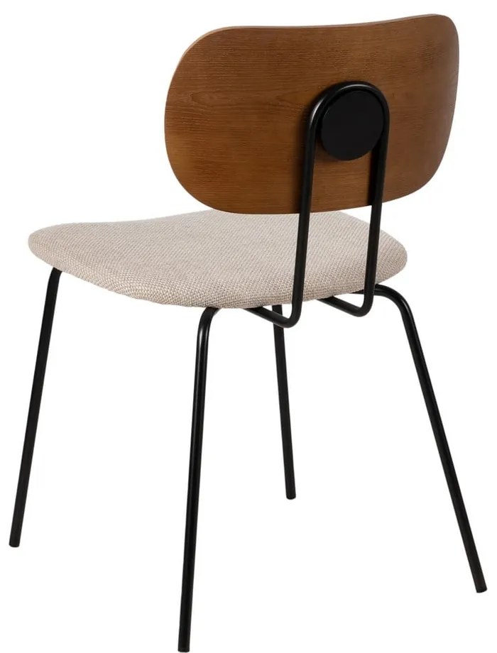 Barna-krémszínű étkezőszék szett 4 db-os Cleo – Ixia